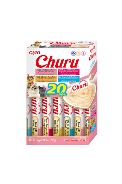churu Cat Varieties Recompense Cremoase cu Fructe de Mare 20 buc