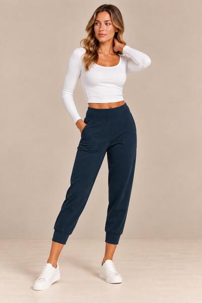 ALEXANDERGARDI High waist pocket jogger pants