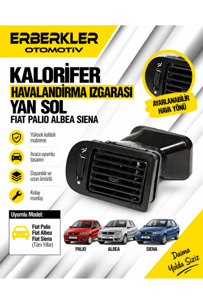 ERBERKLER Palio Albea Siena Kalorifer Havalandırma Izgarası Yan Sol 735253289