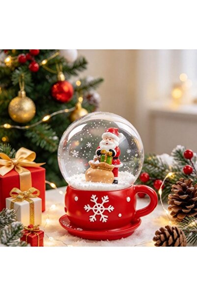 Kmt Style Коледна снежна топка със светлини, малък модел, размери 6.5см × 4.8...