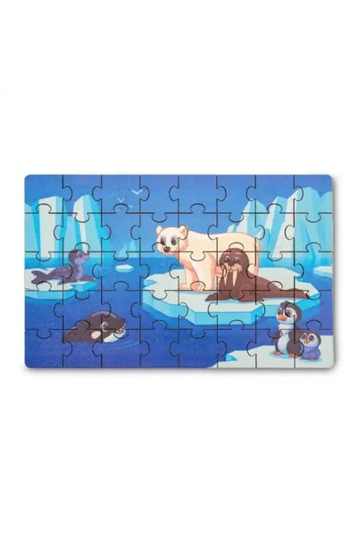 Hopiers Arctic Animals 40 Piece Wooden Puzzle