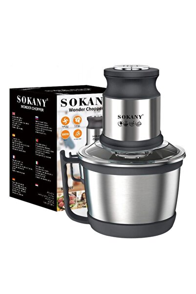 SOKANY مفرمة لحم منزلية بقوة 800 واط، سعة 3 لتر، متعددة الوظائف، مع خاصية صنع...