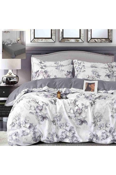 Pucioasa Home Lenjerie de pat cu 2 fete, tesatura tip finet, pat 2 persoane, ...