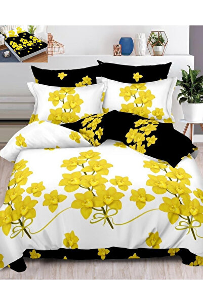 Pucioasa Home Lenjerie de pat cu elastic, tesatura tip finet, pat 2 persoane,...