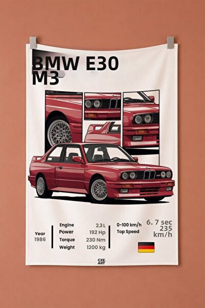 gxe.art E30 M3 Tapiserie decorativă de perete