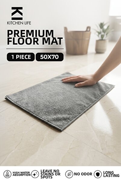 NESS HOME Large Size Stain-Resistant Microfiber Dust and Cleaning Cloth 50X70 cm