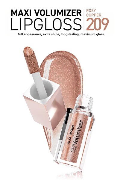 Alix Avien Maxivolumizer Lipgloss 209 - Rosy Copper - Lasting and Moisturizin...