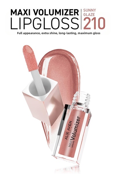 Alix Avien Maxivolumizer Lipgloss 210 - Sunny Glaze - Lasting and Moisturizin...