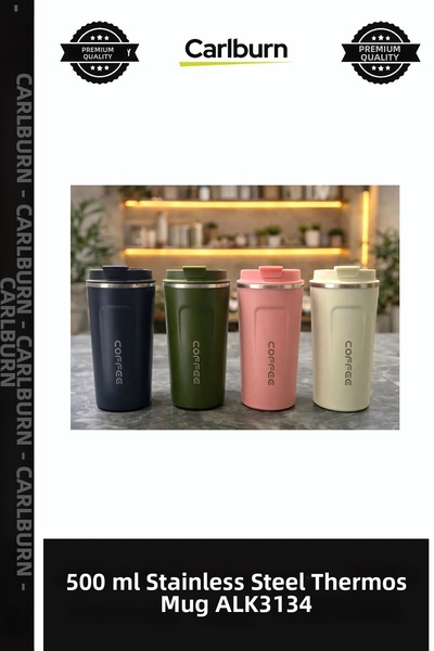 Carlburn Special Edition Travel 500 ml Stainless Steel Thermos Mug - Double L...