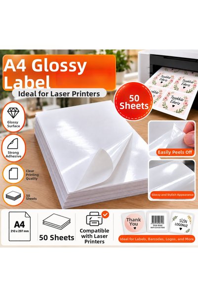 Enerji ambalaj 50 Pieces of Shiny Sticker Labels
