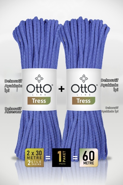 OTTO LINE TRESS • Saks Mavi (5042) • Συσκευασία 2 τεμαχίων × 30 μ. / 500 γρ. ...