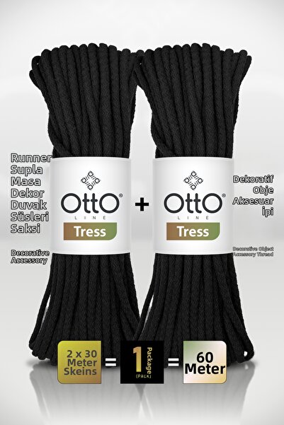 OTTO LINE TRESS • Черен (5010) • Комплект от 2 броя × 30 м / 500 гр • 6 мм • ...
