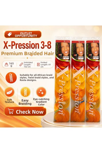 SÇ PERUK 3 Pack - Synthetic Ombre Hair for African Braids and Dreadlocks 3-8