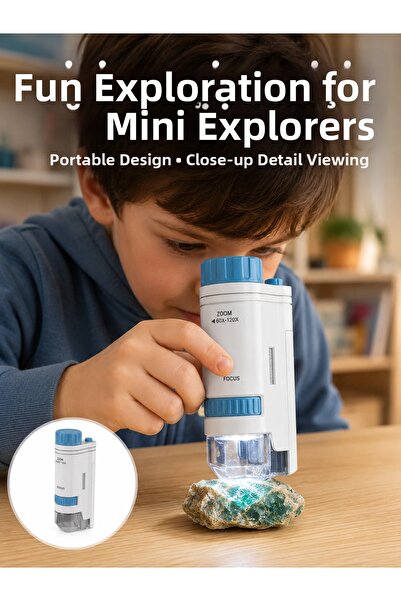 ArkhenX Compact Portable Microscope with Pmma Optical Lens New Generation
