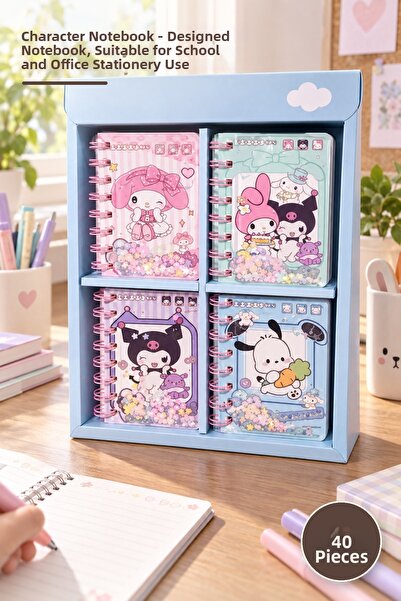 Yenilig 40 Character Notebooks – Designed Notepads, School and Office Compati...