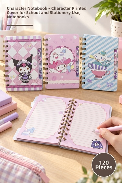 Yenilig 120 Character Notebooks – School and Stationery Use with Character Pr...