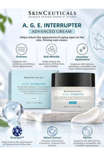 SkinCeuticals A.G.E. Interrupter Advanced Cream 48 ml – Anti-Wrinkle Firming ...