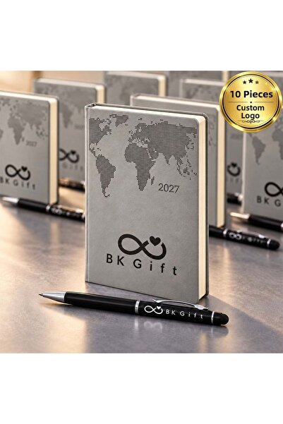 Bk Gift Customized for Your Logo: 10 Pieces 378 Thermo Leather 2027 Agenda & ...