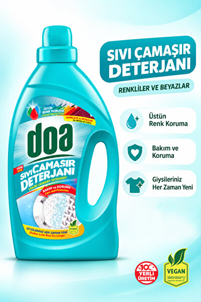 Doa SIVI ÇAMAŞIR DETERJANI RENKLİLER VE BEYAZLAR /2700ML