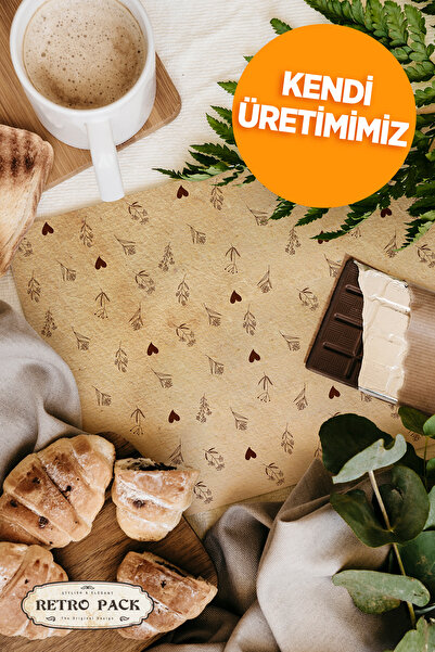 Retro Pack 1 Pakette 36 Adet Desenli Yağlı Kağıt - Sunum Kağıdı-vintage Sunum...