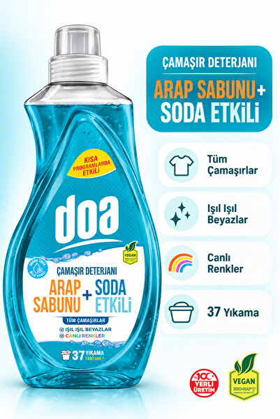 Doa ÇAMAŞIR DETERJANI ARAP SABUNU SODA ETKİLİ / 1480 ML
