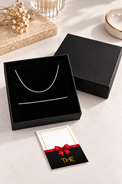 The Collection Boxed Italian Silver Steel Necklace and Bracelet Men's Gift Se...