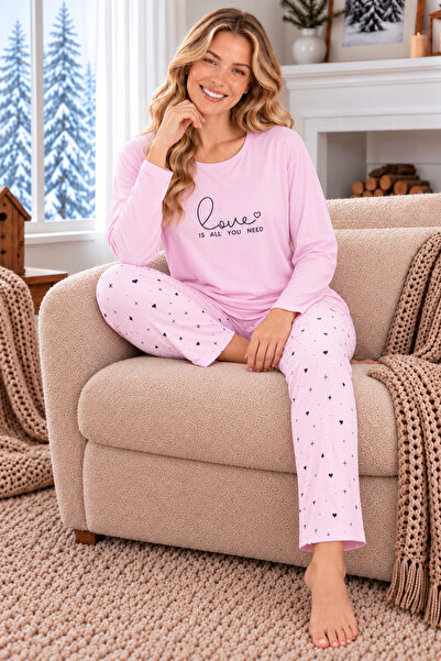 ELİTOL Love Pink Pajama Set