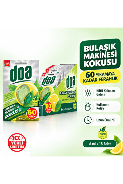 Doa BULAŞIK MAKİNESİ KOKUSU - 6 ML. - 60 YIKAMA