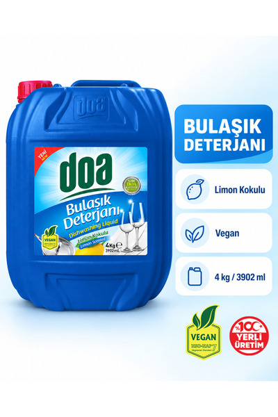 Doa Sıvı Bulaşık Det. Limon / 4 Kg