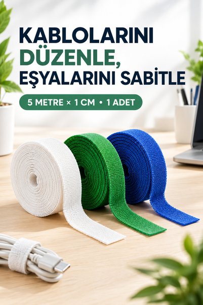 COZY SENSE Kablo Tutucu Masa Altı Kablo Düzenleyici Sabitleyici Bant Televizy...