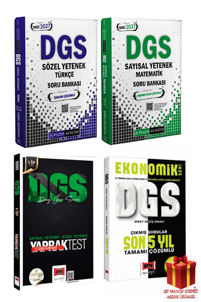 Pegem Akademi Yayıncılık Pegem Dgs Türkçe Soru Bankası Dgs Matematik Soru Ban...