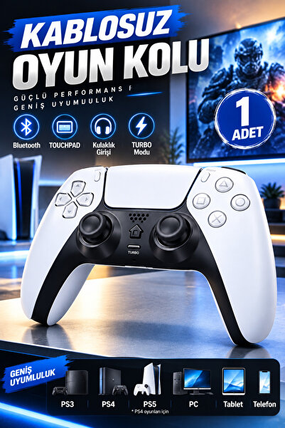 MATECHNO Kablosuz Oyun Kolu Joystick Bluetooth Oyun Kolu PS 3-4-5 PC Uyumlu W...