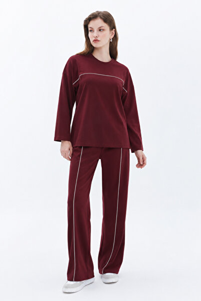 Modal Kumaş Biyeli Rahat Günlük Takım – Uzun Kollu M-6XL
