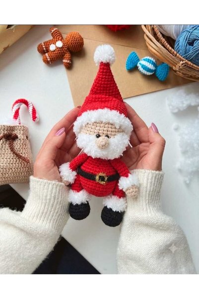 Penguen YILBAŞI HEDİYESİ NOEL BABA (el örgüsüdür)