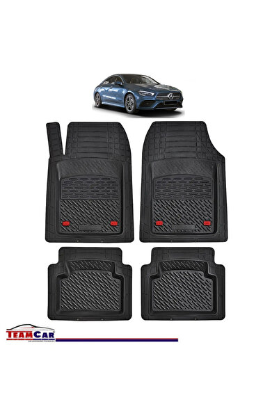 TEAMCAR Πατάκια Αυτοκινήτου Συμβατό με Τύπος Δίσκου Mercedes-Benz CLA C118 Co...