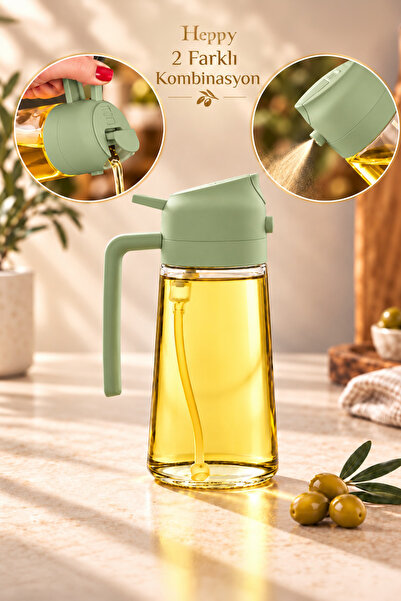 Porsima Alk-1900 Çok Amaçlı Cam Sprey Şişe -yağdanlık Limon Sirke Sos Püskürt...