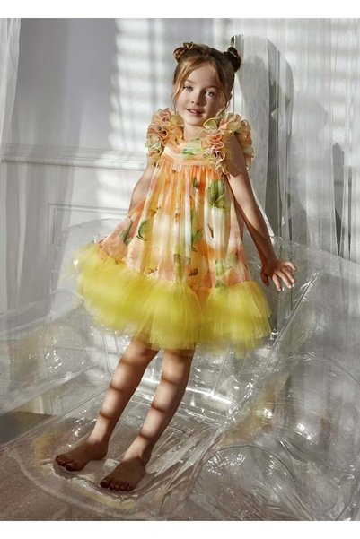 Abel & Lula Girls' Colorful Dress