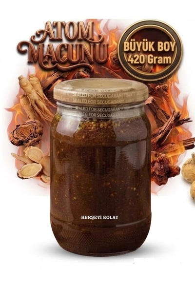 Herşeyi Kolay Ginsengli Bal Atom Macunu 420gr Bitkisel Epimedyum Epimedium iç...