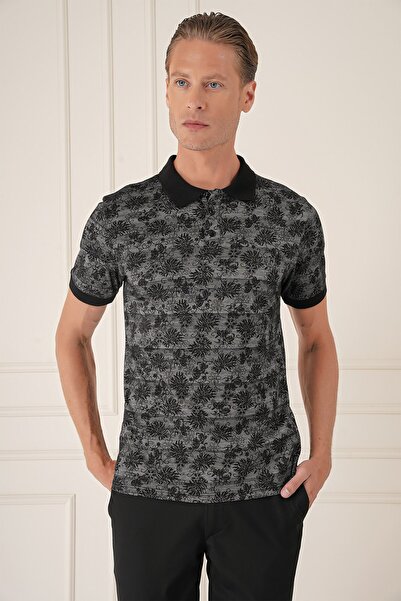 Efor Erkek Ts 884 Slim Fit Siyah Spor T-shirt
