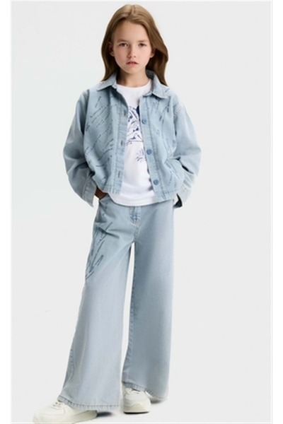 N.K. UNSEA Nk Kids Girl's 3-Piece Denim Set Blue