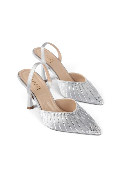 luuq shoes OVERA Γυναικεία βραδινά παπούτσια με λεπτό τακούνι και μυτερή μύτη