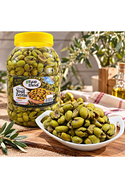 Antep Usulü Yeşil Zeytin Taş Kırma Çekirdeksiz 4500 Cc Pet (TATLANDIRILMIŞ ) YENİ MAHSUL 2026