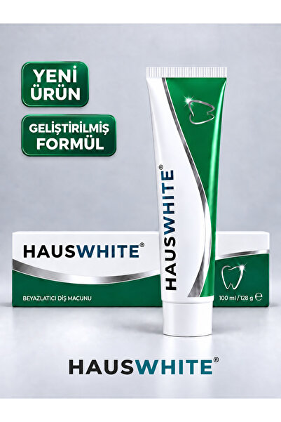 HAUSWHITE Beyazlatıcı Diş Macunu – Florürsüz ve Hidroksiapatitli 100 ml