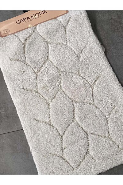Çapa Home Noddle Otantik Yaprak Model %100 Pamuk 2 Parça Klozet Takımı