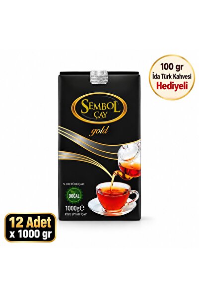Sembol Çay 1 Koli Siyah Çay 1 kg & 1000 gram 12 Adet – Özel Harman, Yoğun Aro...