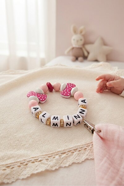 Sahi Aksesuar Sahi Aksesuar Isimli Ahşap Boncuklu Bebek/çocuk Bileklik 06