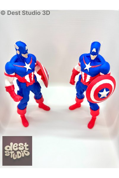 Dest Studio 3D Captain America Figür 18cm