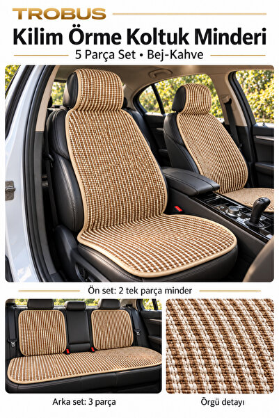 TROBUS Citroen C-Elysée Access 2012-2017 Premium Örme 5 Parça Minder Terletme...