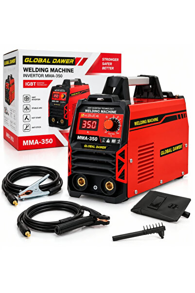 Dawer Aparat de sudură cu invertor, Dawer, MMA 350, 350 A, accesorii incluse