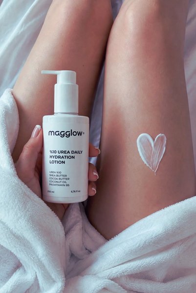 MagGlow 10% Urea Daily Moisturizing Lotion - Helps in Removing the Appearance of Strawberry Legs